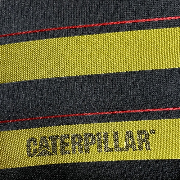 Caterpillar Bold Yellow and Black Men's Tie - Picture 4 of 12